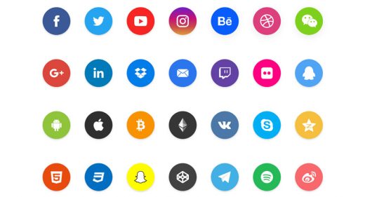 social media icons adobe xd download